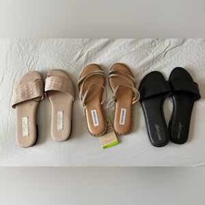 Sandals New Never used… light spots on pink due to being storage.